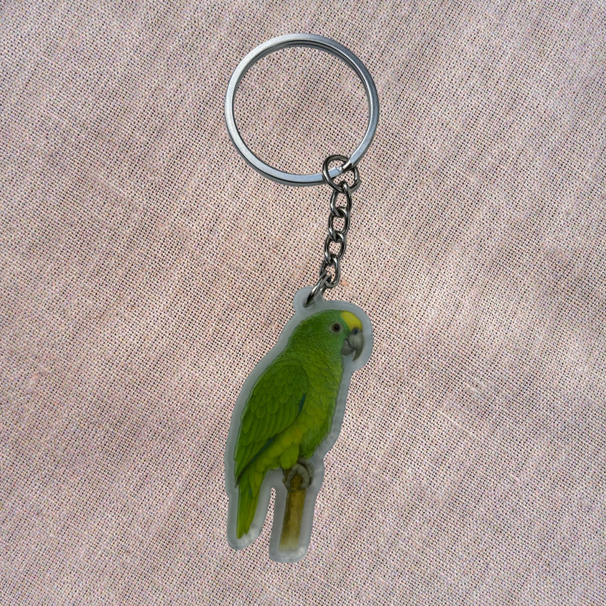 Porte-clés Amazone à front jaune