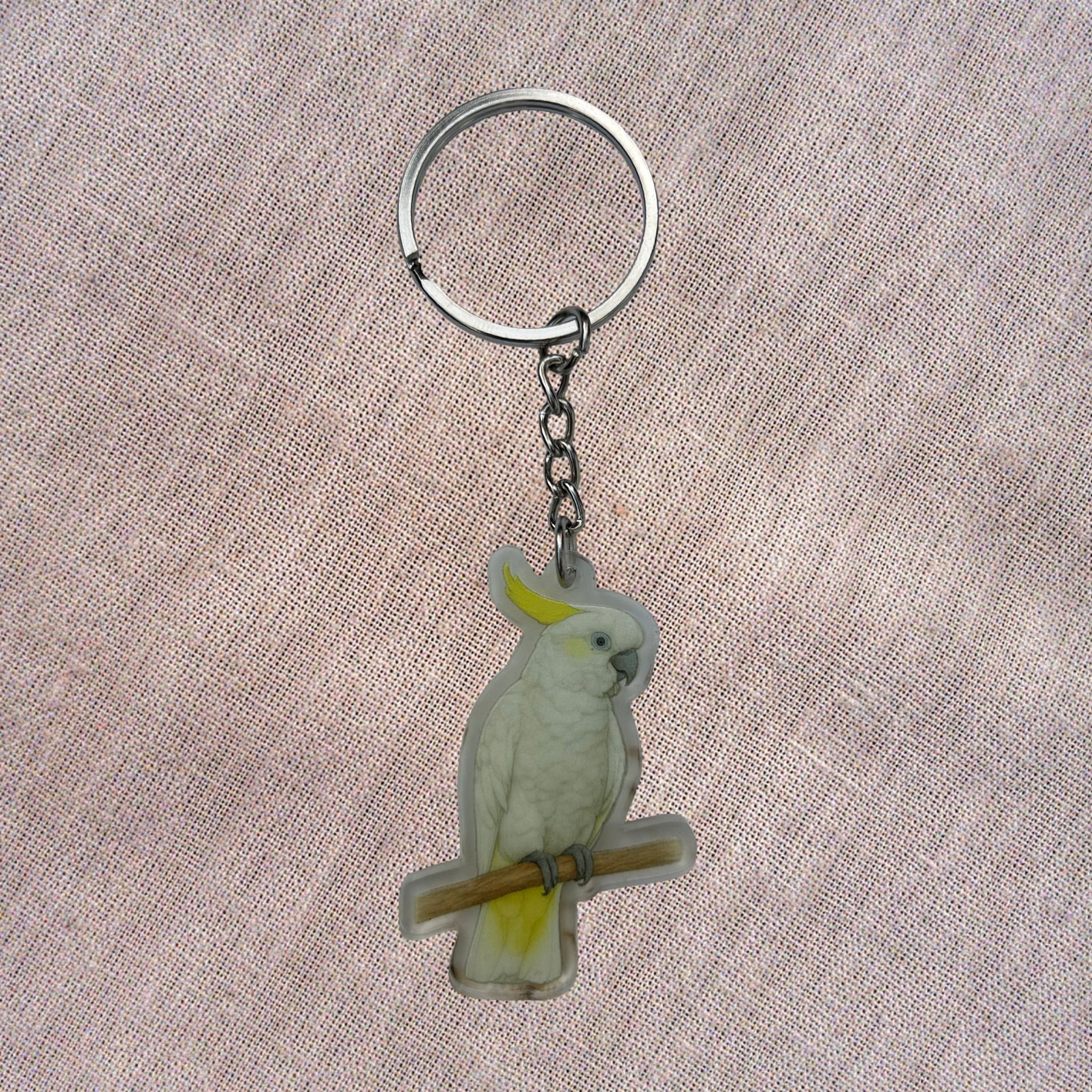 Porte-clés Cacatoès à Huppe jaune