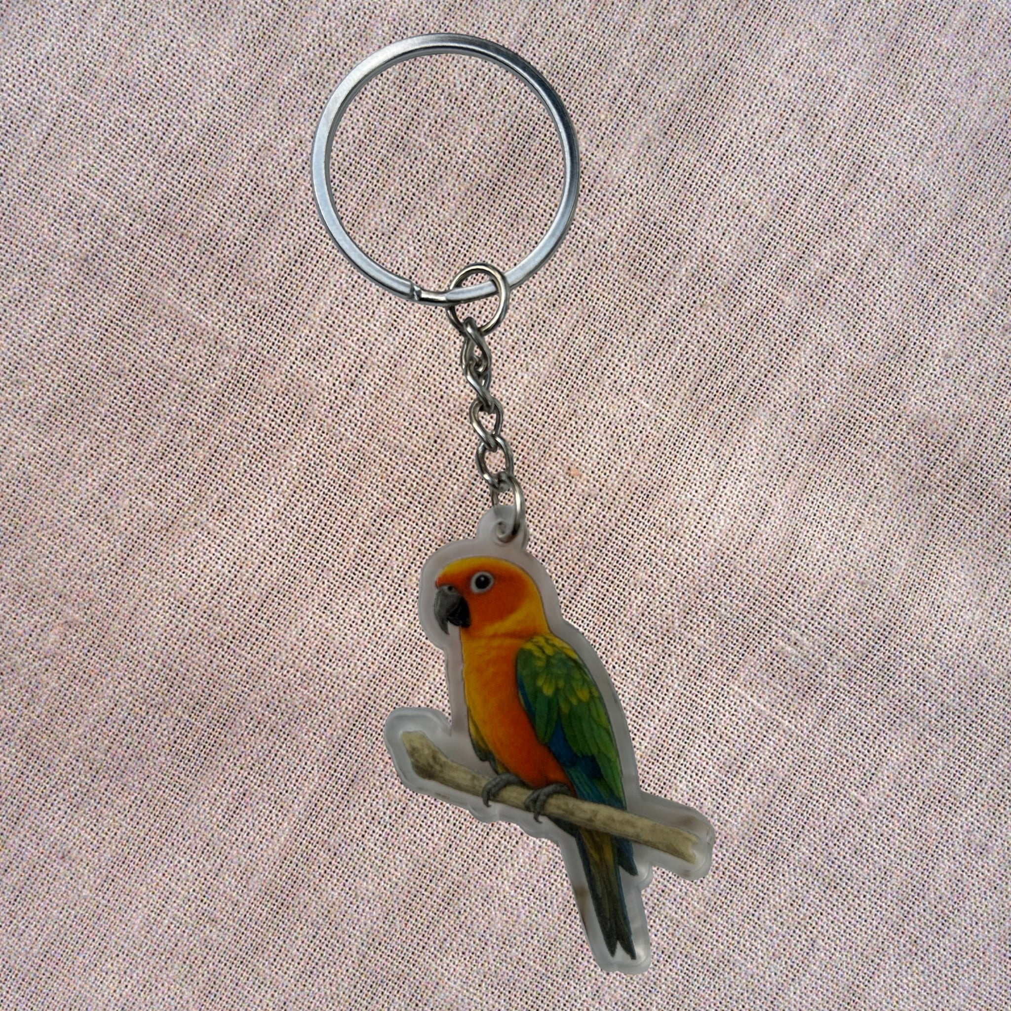 Porte-clés Conure Soleil