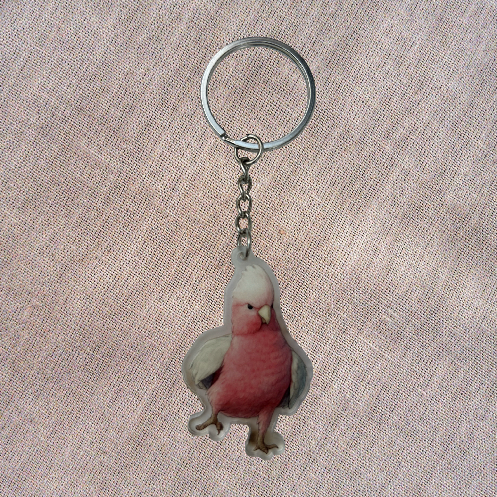 Porte-clés Cacatoès Rosalbin