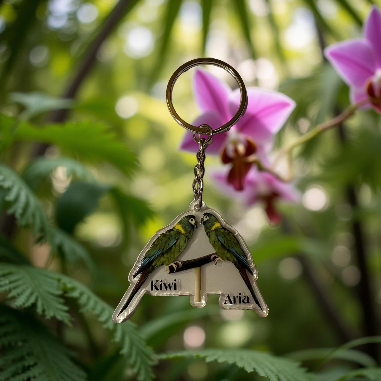 Porte-clés Kiwi & Aria